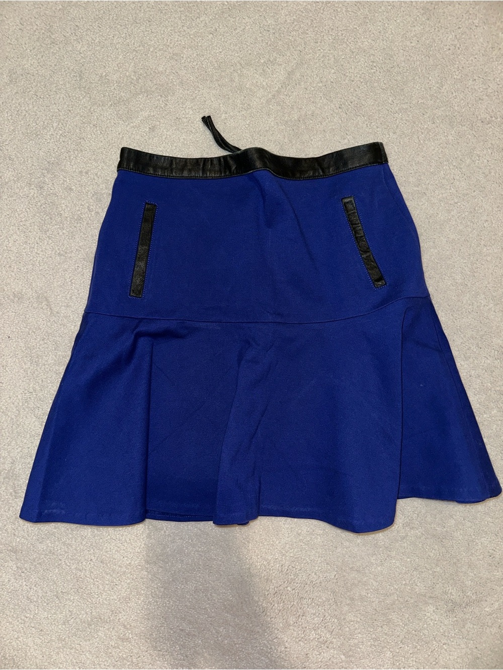 Club Monaco Royal Blue Skirt with Black Trim